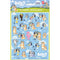 UNIQUE PARTY FAVORS Kids Birthday Bluey Sticker Sheet, 92 Count 0011179296286