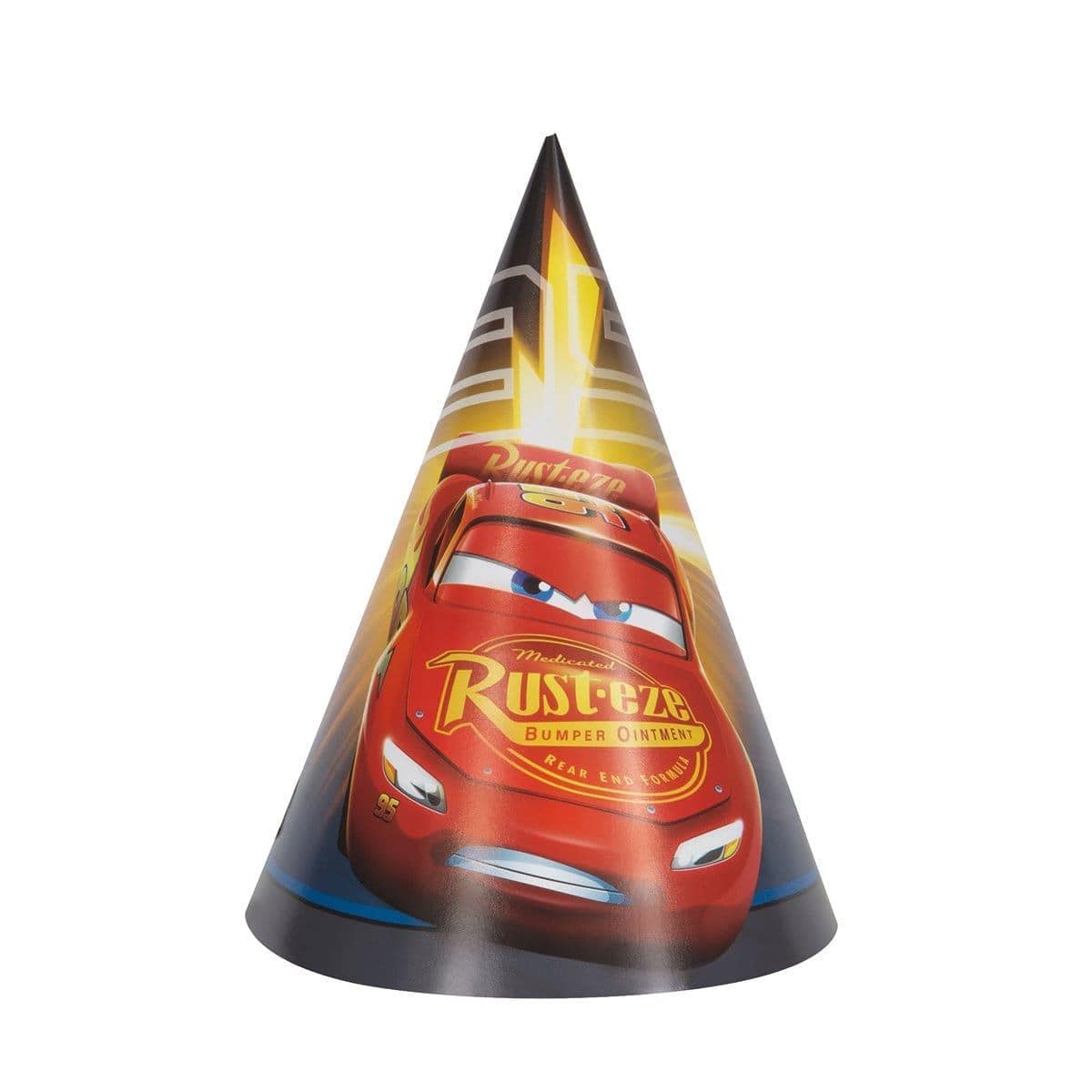 Buy Kids Birthday Cars 3 party hats, 8 per package sold at Party Expert
