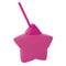 UNIQUE PARTY FAVORS Kids Birthday Celestial Pink Star Shaped Cup with Straw, 1 Count 011179263486