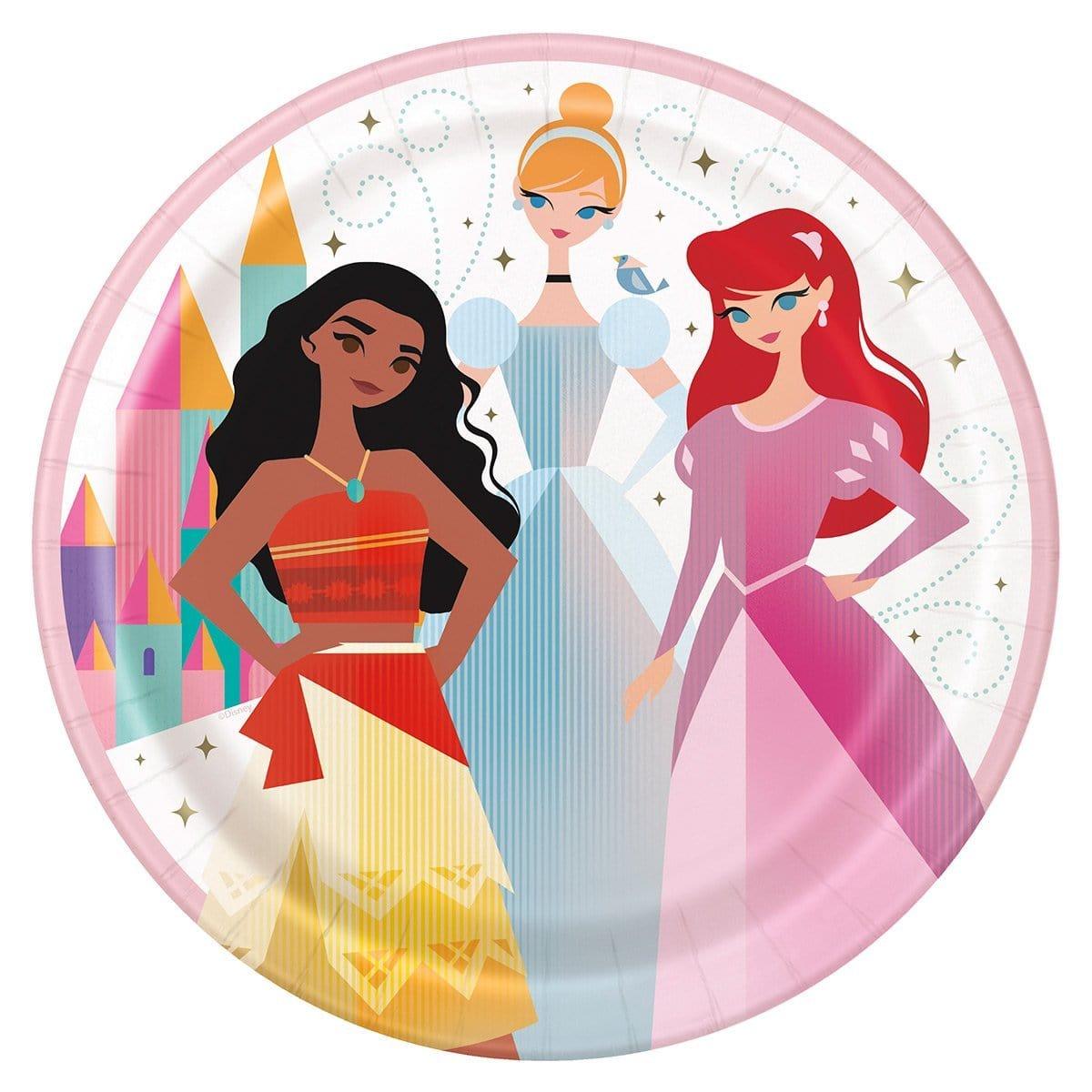 Buy Kids Birthday Disney Pricess Lunch Paper Plate 9 Inches, 8 Count sold at Party Expert