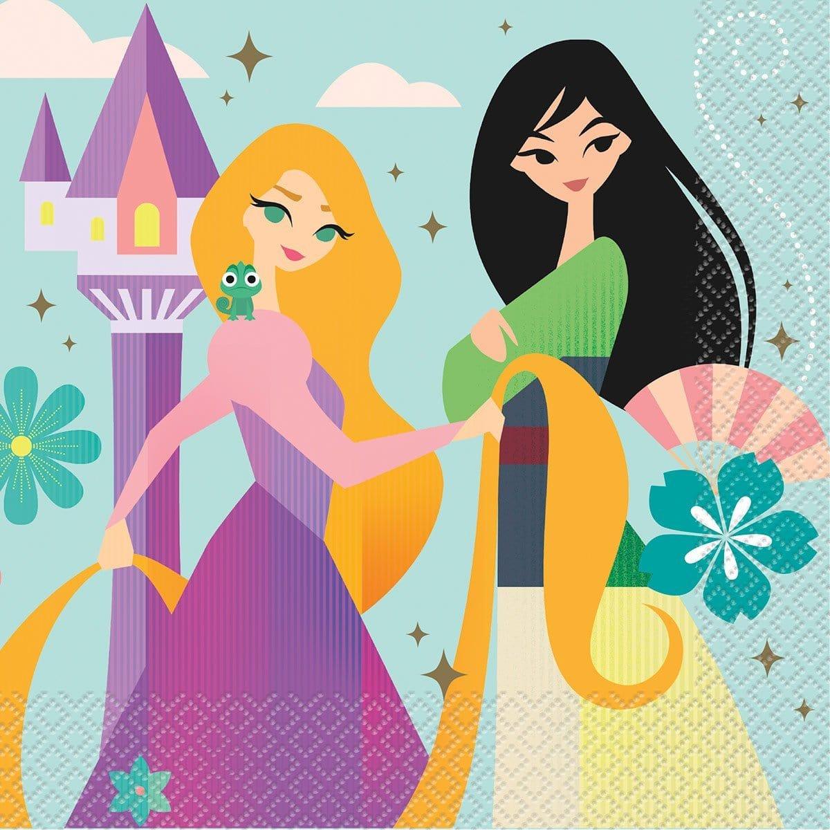 Buy Kids Birthday Disney Princess Lunch Napkins, 16 Count sold at Party Expert