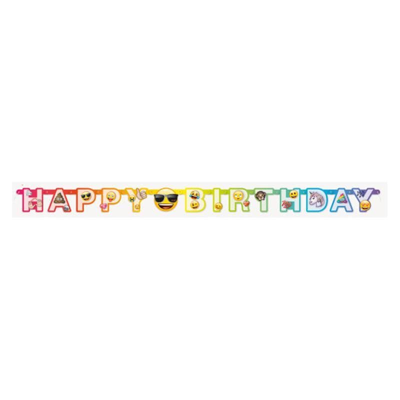 Buy Kids Birthday Emoji banner sold at Party Expert