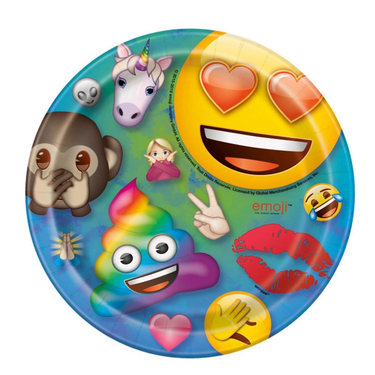 Emoji Paper Plates 7 Inches Party Supplies Party Expert