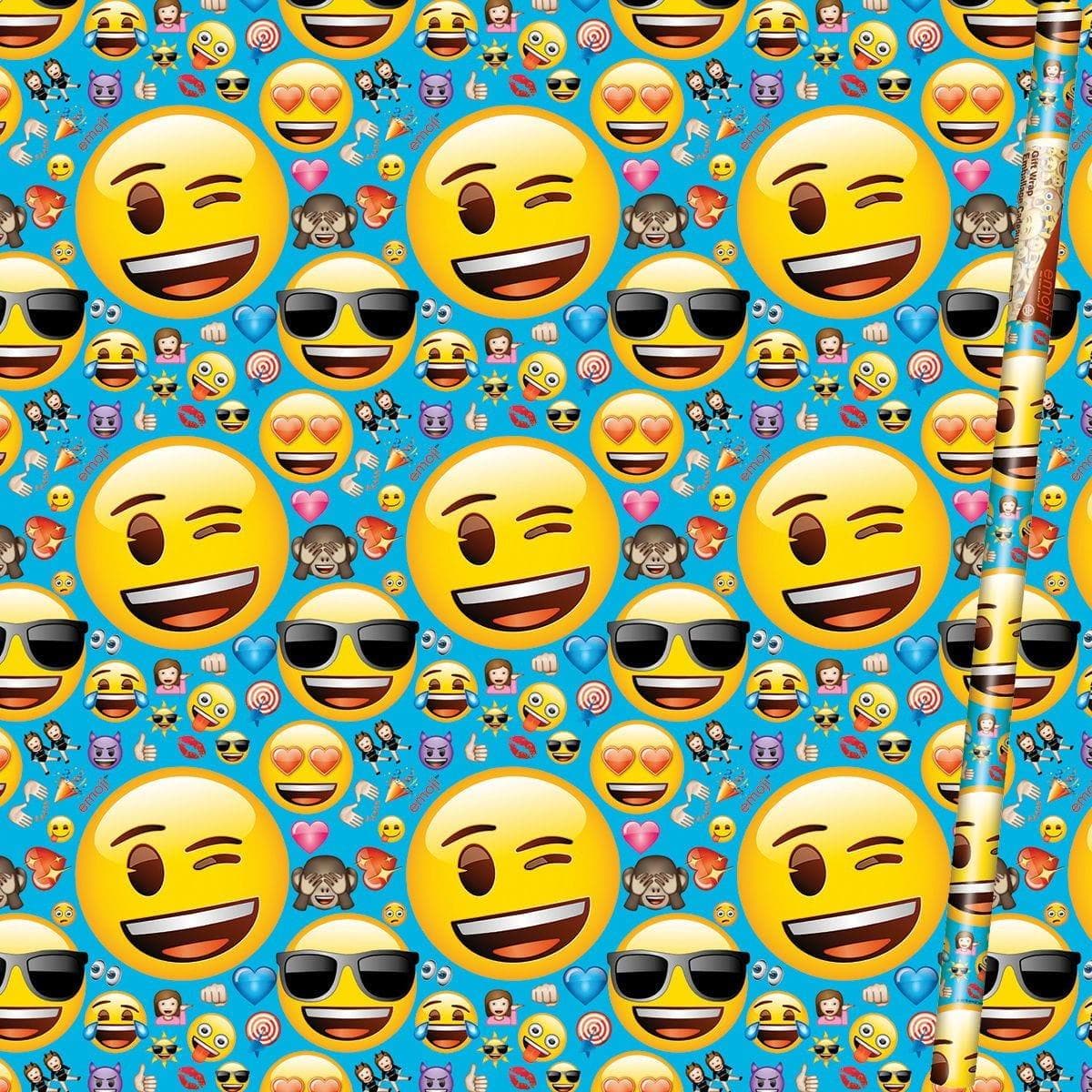 Buy Kids Birthday Emoji gift wrap roll sold at Party Expert