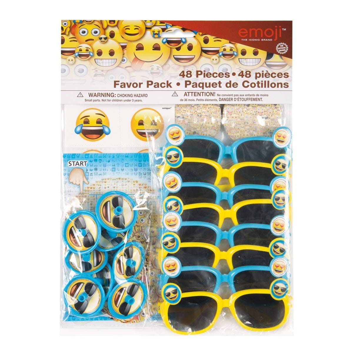 Buy Kids Birthday Emoji mega favor pack, 48 per package sold at Party Expert