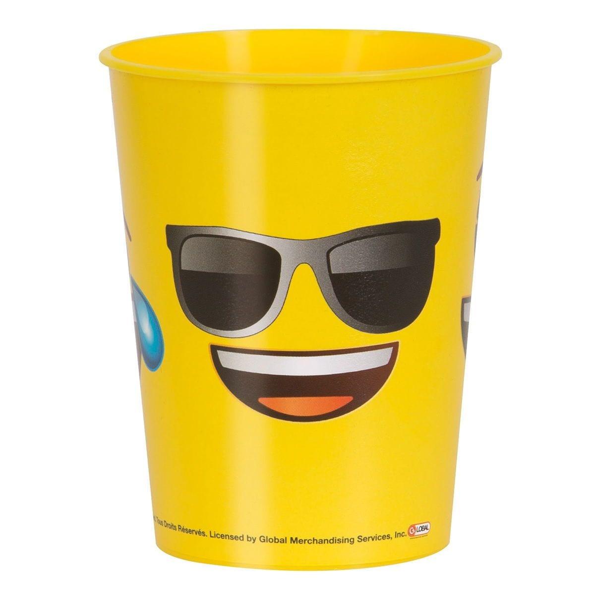 Buy Kids Birthday Emoji plastic favor cup sold at Party Expert