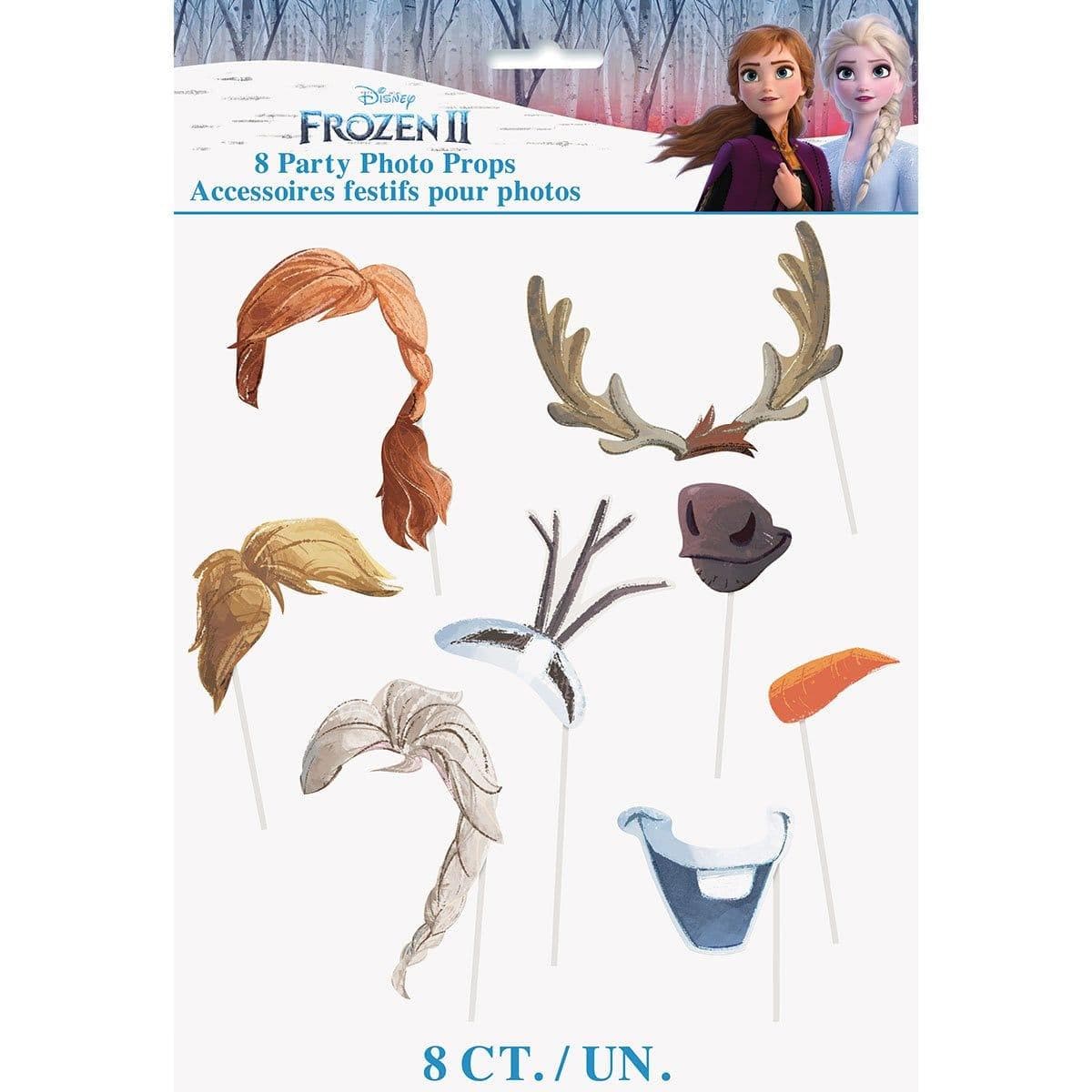 Buy Kids Birthday Frozen 2 photo booth props, 8 per package sold at Party Expert