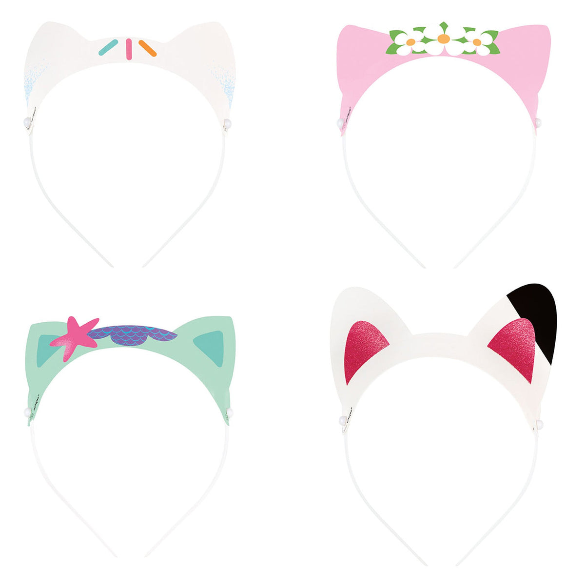 UNIQUE PARTY FAVORS Kids Birthday Gabby's Dollhouse Paper Headband, 4 Count 0011179298365