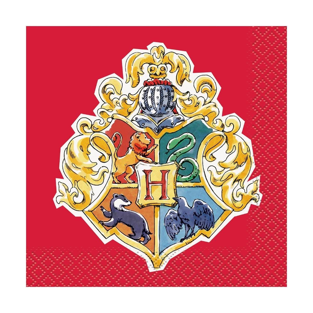 UNIQUE PARTY FAVORS Kids Birthday Harry Potter Beverage Napkins, 16 Count