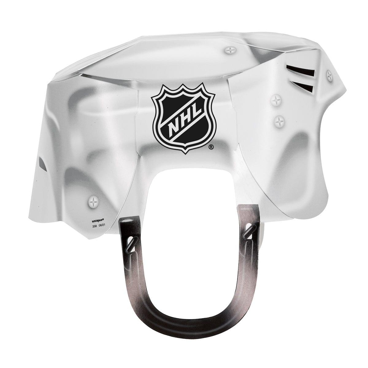 UNIQUE PARTY FAVORS Kids Birthday Hockey NHL Paper Helmets, 4 Count