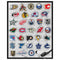 UNIQUE PARTY FAVORS Kids Birthday Hockey NHL Stickers, 128 Count