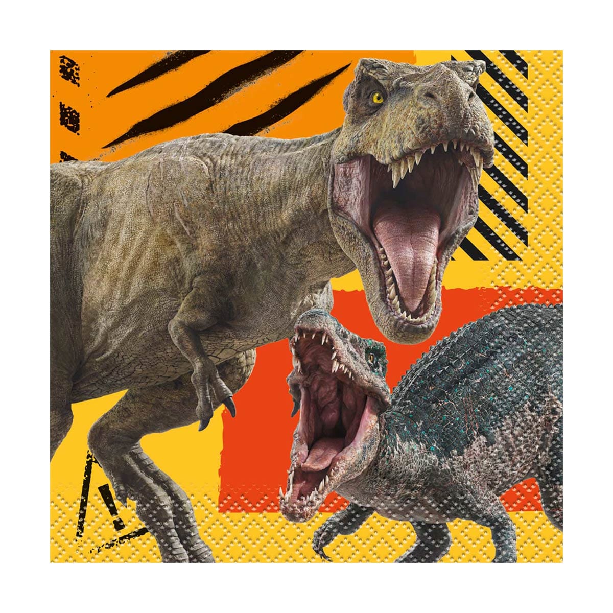 UNIQUE PARTY FAVORS Kids Birthday Jurassic World Birthday Party Small Beverage Napkins with Dinosaurs, 16 Count