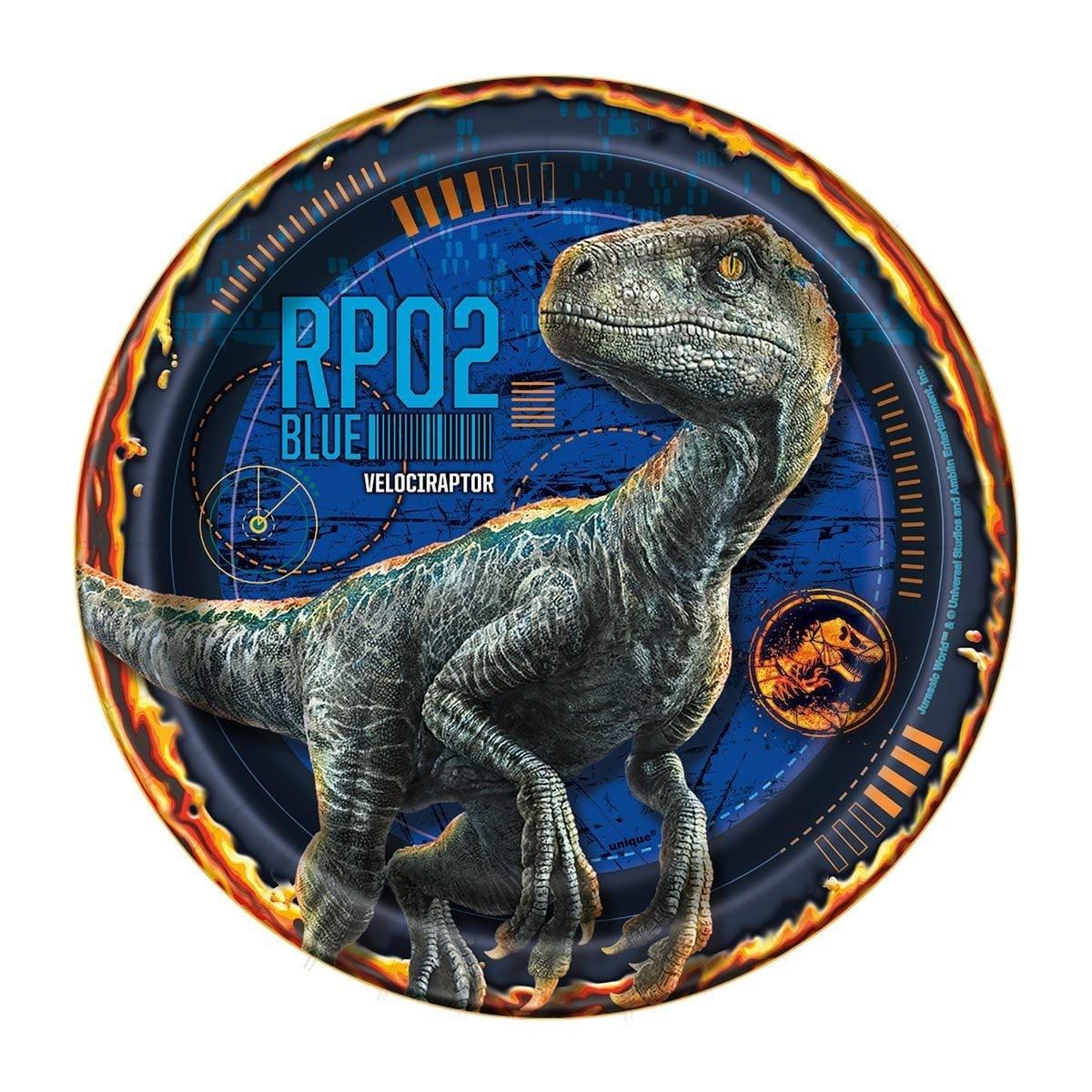 Buy Kids Birthday Jurassic World Dessert Plates 7 inches, 8 per package sold at Party Expert