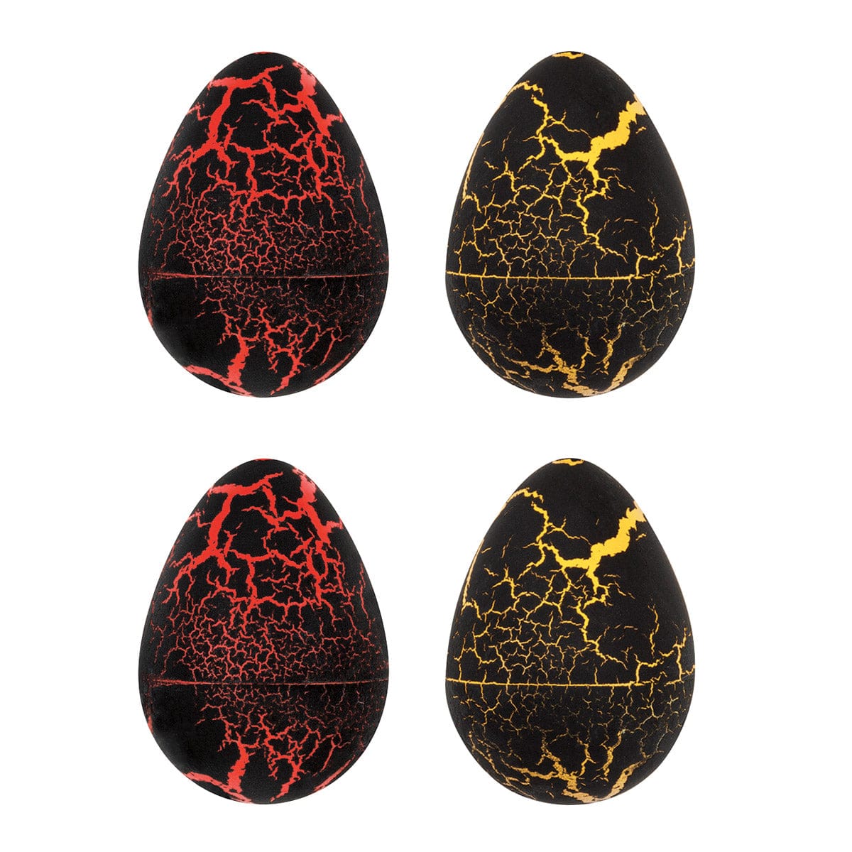 UNIQUE PARTY FAVORS Kids Birthday Jurassic World Hatching Eggs, 4 Count