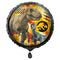UNIQUE PARTY FAVORS Kids Birthday Jurassic World Round Foil Balloon with Dinosaurs, 18 in