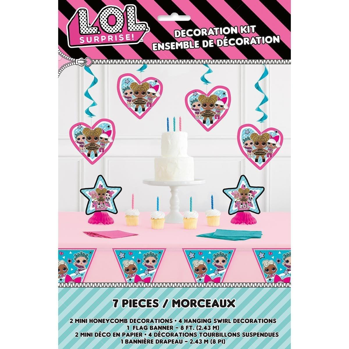 Buy Kids Birthday LOL Surprise Decorating Kit, 7 Count sold at Party Expert