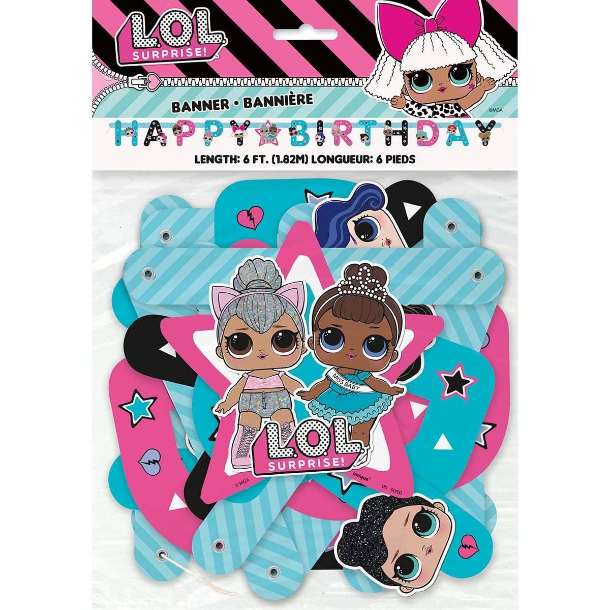 Buy Kids Birthday LOL Surprise Jointed Banner sold at Party Expert