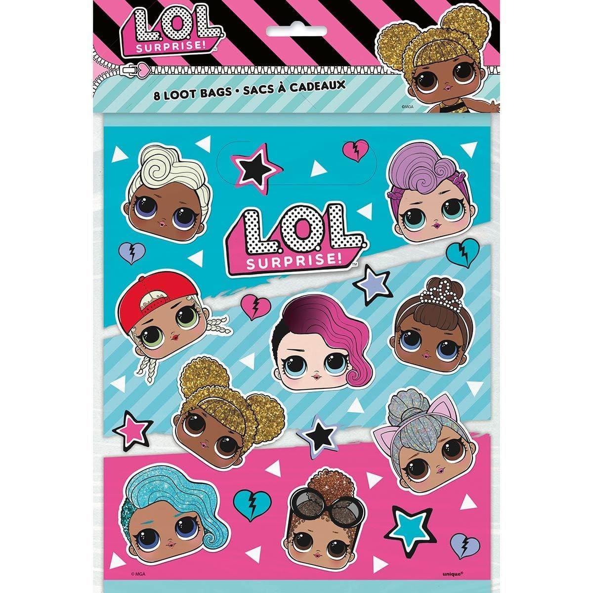 Buy Kids Birthday LOL Surprise Loot Bags, 8 Count sold at Party Expert