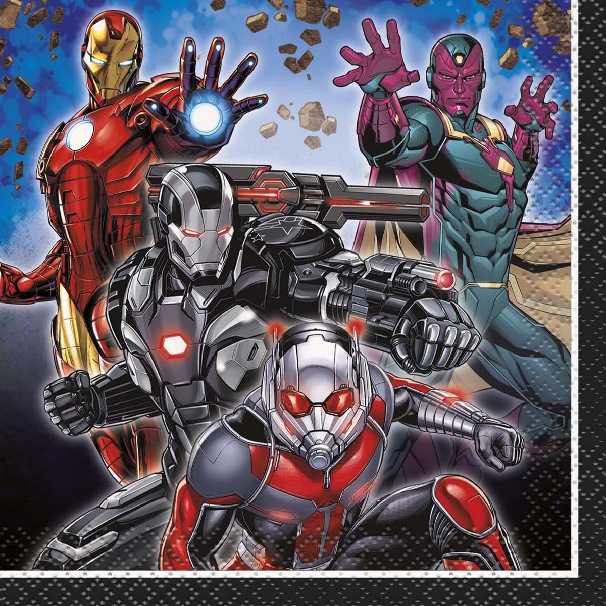 Buy Kids Birthday Marvel's Avengers Assemble beverage napkins, 16 per package sold at Party Expert