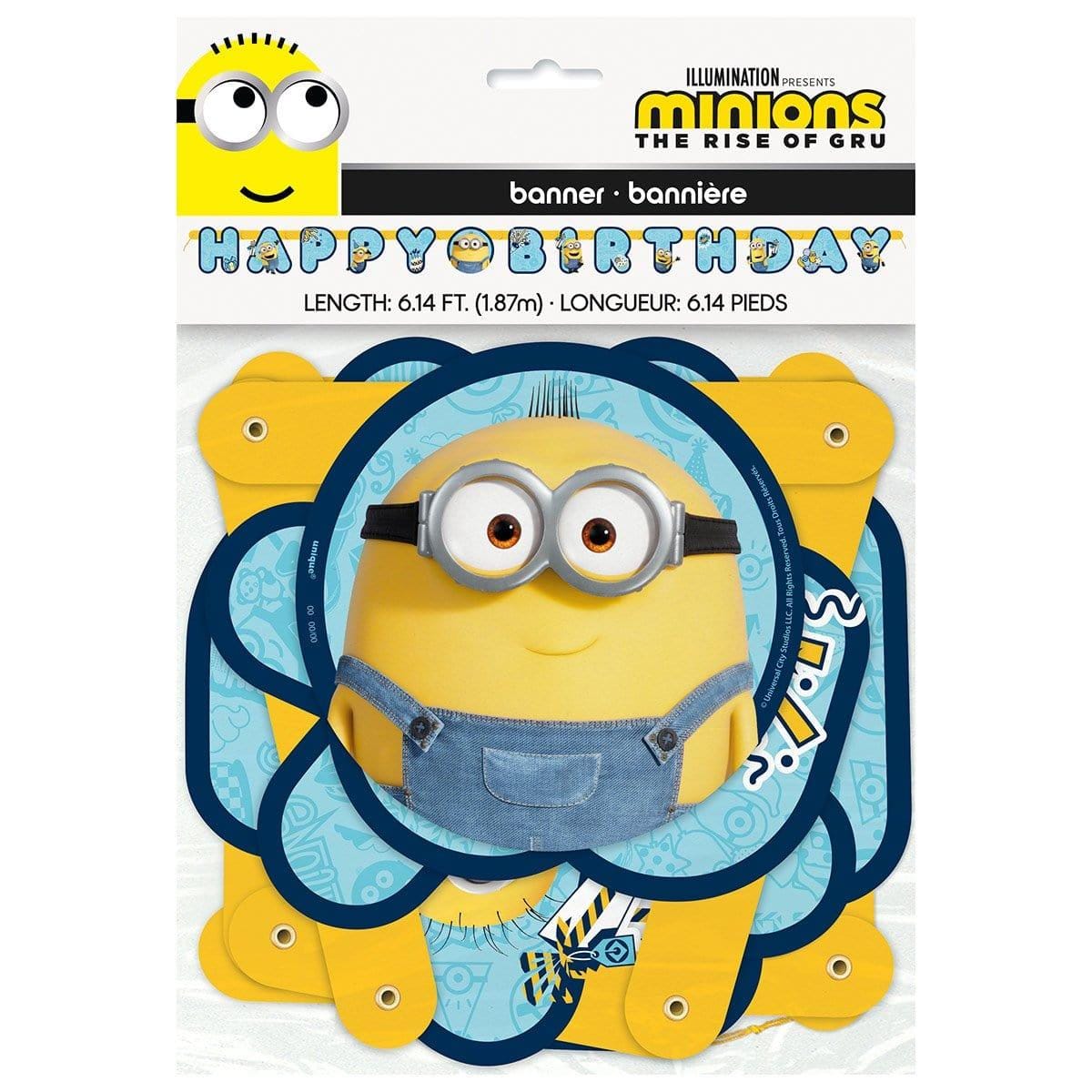 Buy Kids Birthday Minions Banner sold at Party Expert