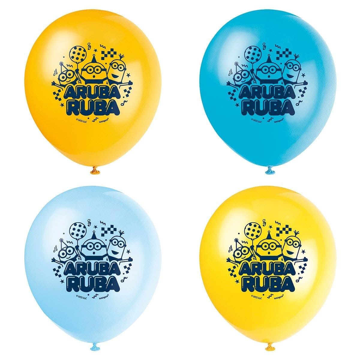Buy Kids Birthday Minions Latex Balloons 12 Inches, 8 Counts sold at Party Expert
