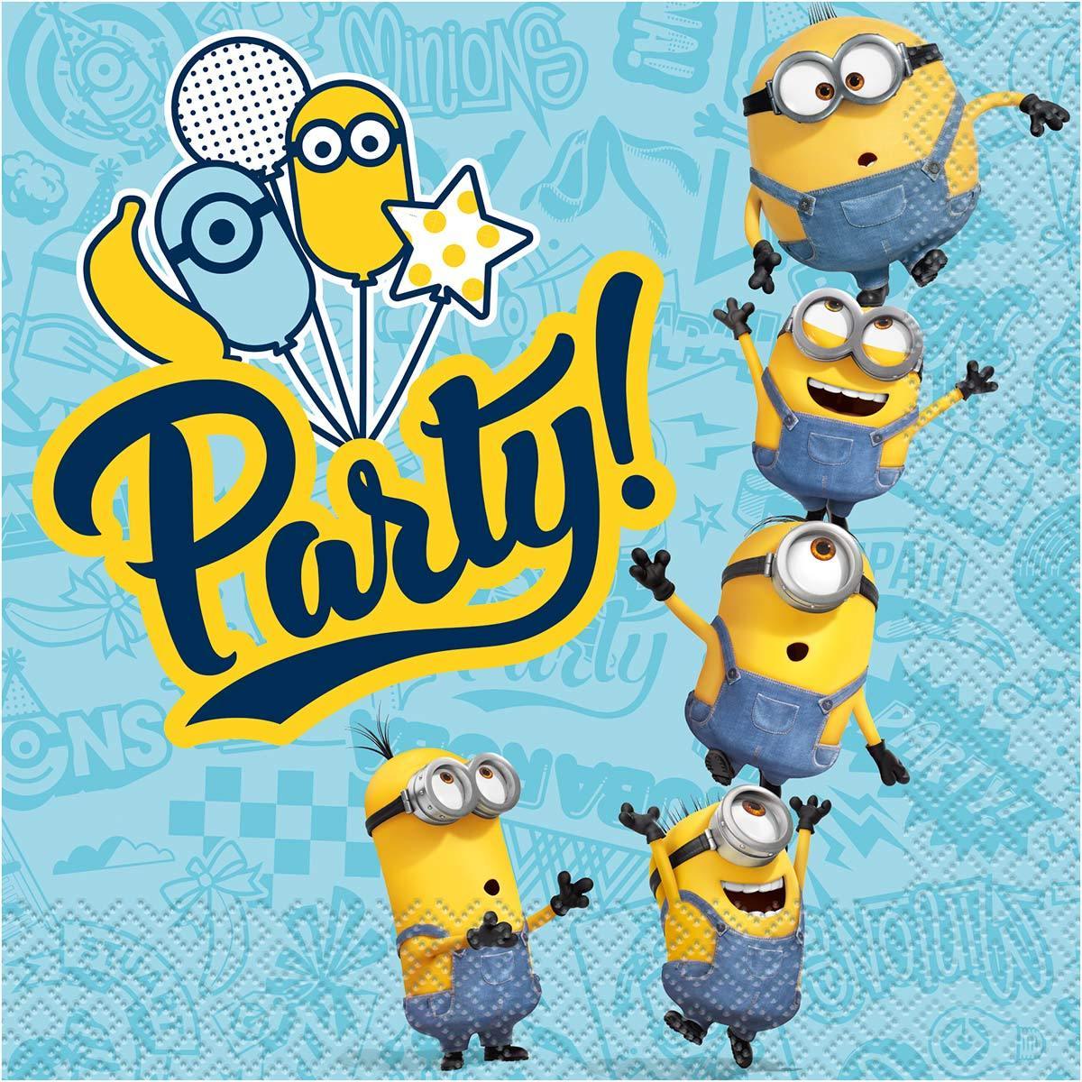 Buy Kids Birthday Minions Lunch Napkins, 16 Counts sold at Party Expert