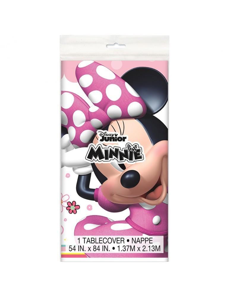 Buy Kids Birthday Minnie Bowtique - Plastic Tablecover 54 X 84 In. sold at Party Expert