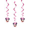 Buy Kids Birthday Minnie Mouse Forever swirl decorations, 3 per package sold at Party Expert