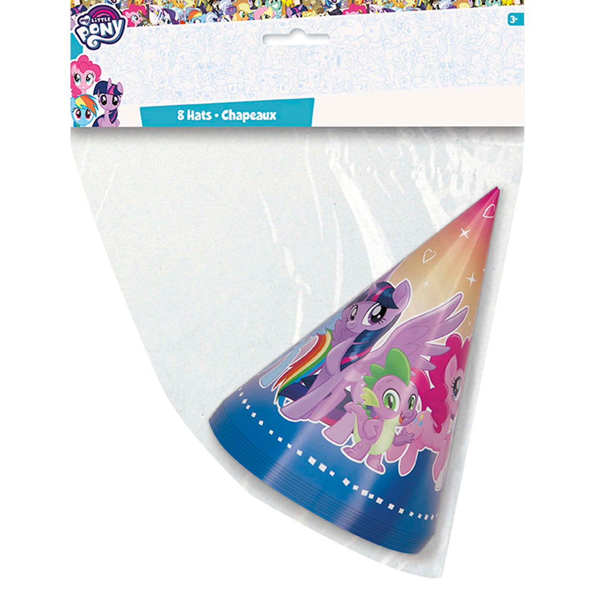UNIQUE PARTY FAVORS Kids Birthday My Little Pony Birthday Party Hats, 8 Count