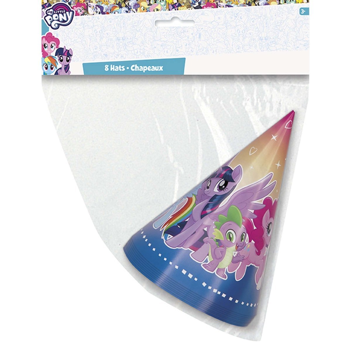UNIQUE PARTY FAVORS Kids Birthday My Little Pony Birthday Party Hats, 8 Count