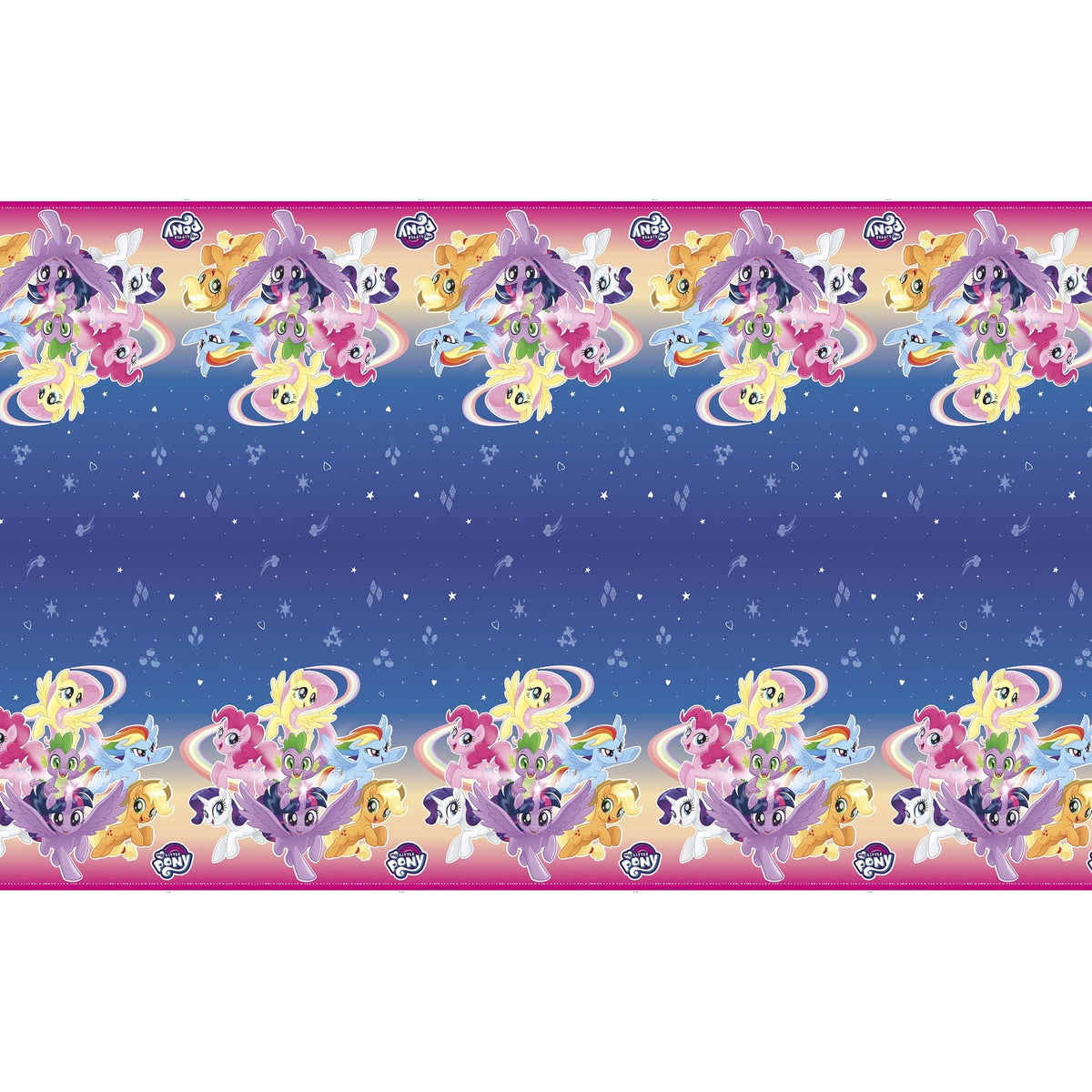 UNIQUE PARTY FAVORS Kids Birthday My Little Pony Birthday Rectangular Plastic Table Cover, 54 x 84 Inches, 1 Count