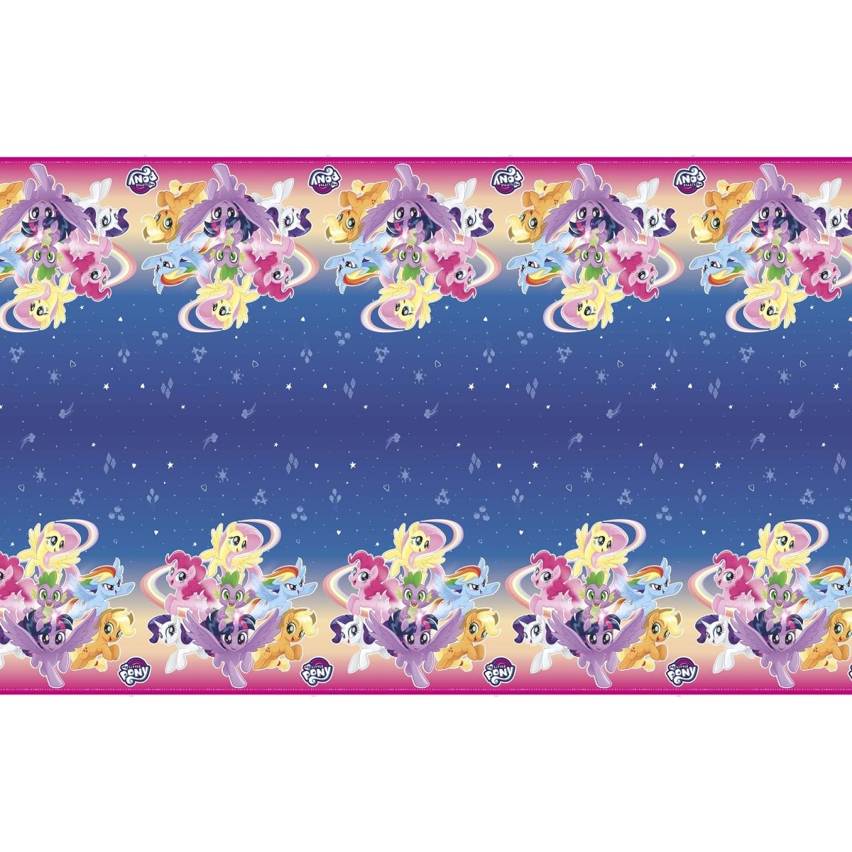 UNIQUE PARTY FAVORS Kids Birthday My Little Pony Birthday Rectangular Plastic Table Cover, 54 x 84 Inches, 1 Count