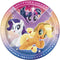 UNIQUE PARTY FAVORS Kids Birthday My Little Pony Birthday Small Round Dessert Paper Plates, 7 Inches, 8 Count