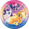 UNIQUE PARTY FAVORS Kids Birthday My Little Pony Birthday Small Round Dessert Paper Plates, 7 Inches, 8 Count