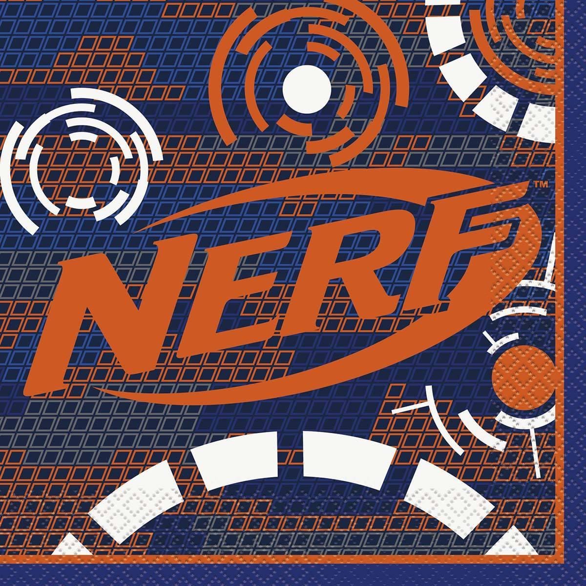 Buy Kids Birthday Nerf lunch napkins, 16 per package sold at Party Expert