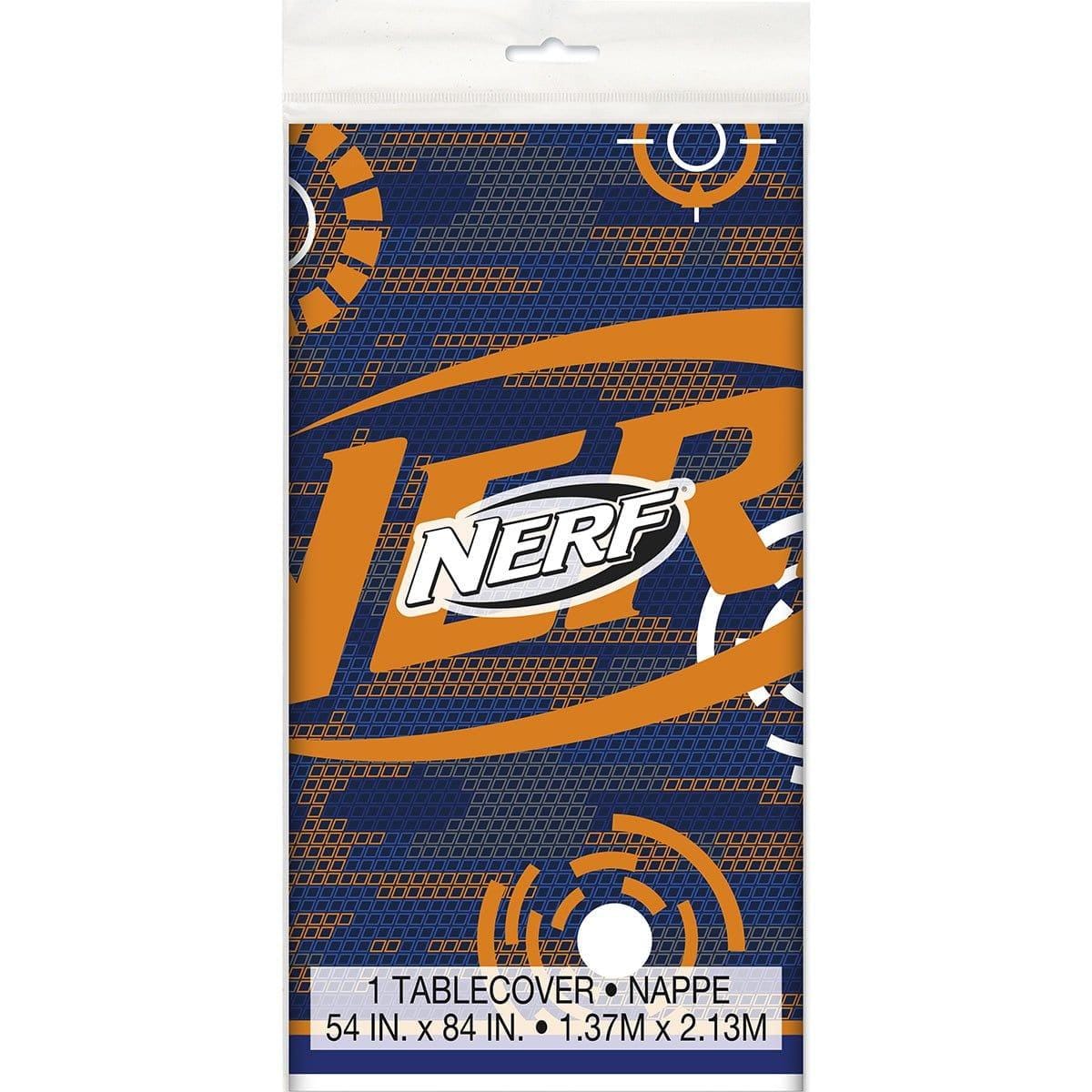 Buy Kids Birthday Nerf tablecover sold at Party Expert