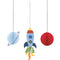 Buy Kids Birthday Outer Space hanging decorations, 3 per package sold at Party Expert