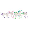 Buy Kids Birthday Plastic unicorn figurines, 8 per package sold at Party Expert