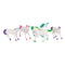 Buy Kids Birthday Plastic unicorn figurines, 8 per package sold at Party Expert