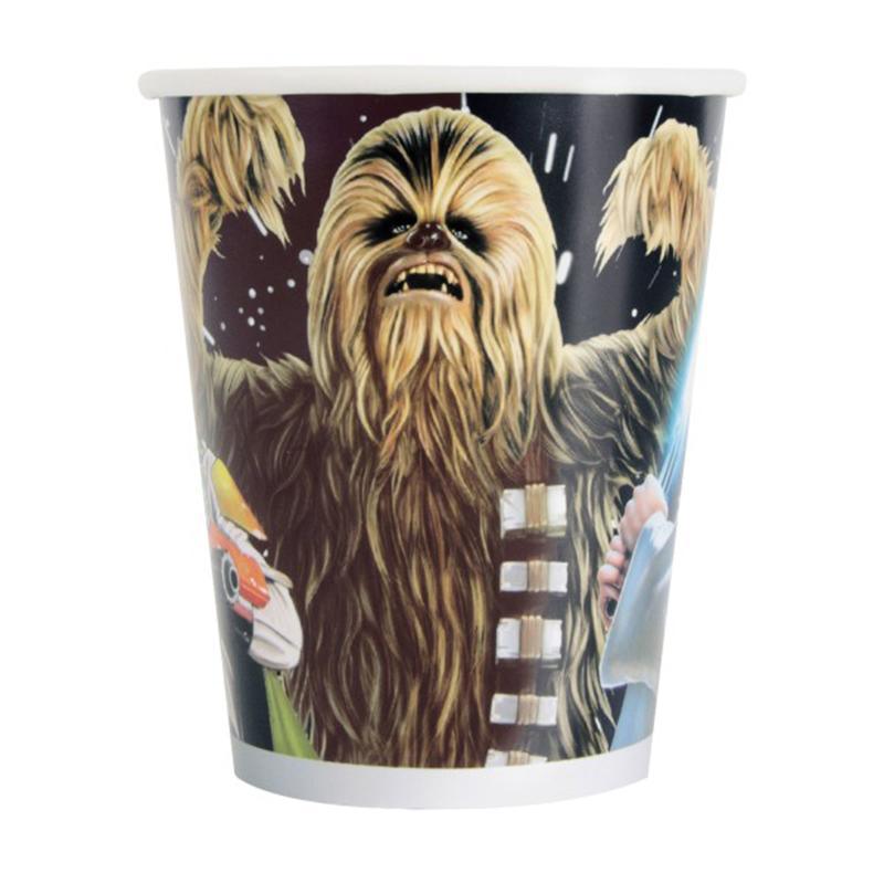 Buy Kids Birthday Star Wars paper cups 9 ounces, 8 per package sold at Party Expert
