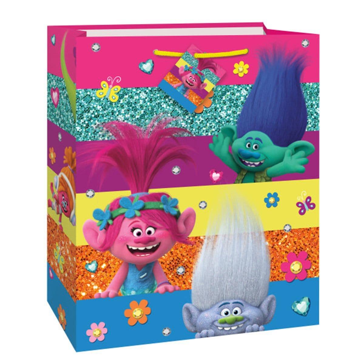 Buy Kids Birthday Trolls World Tour large gift bag sold at Party Expert