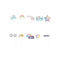 UNIQUE PARTY FAVORS Kids Birthday Unicorn Galaxy Birthday Photo Props, 10 Count