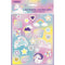 UNIQUE PARTY FAVORS Kids Birthday Unicorn Galaxy Birthday Sticker Sheets, 4 Count
