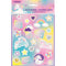 UNIQUE PARTY FAVORS Kids Birthday Unicorn Galaxy Birthday Sticker Sheets, 4 Count