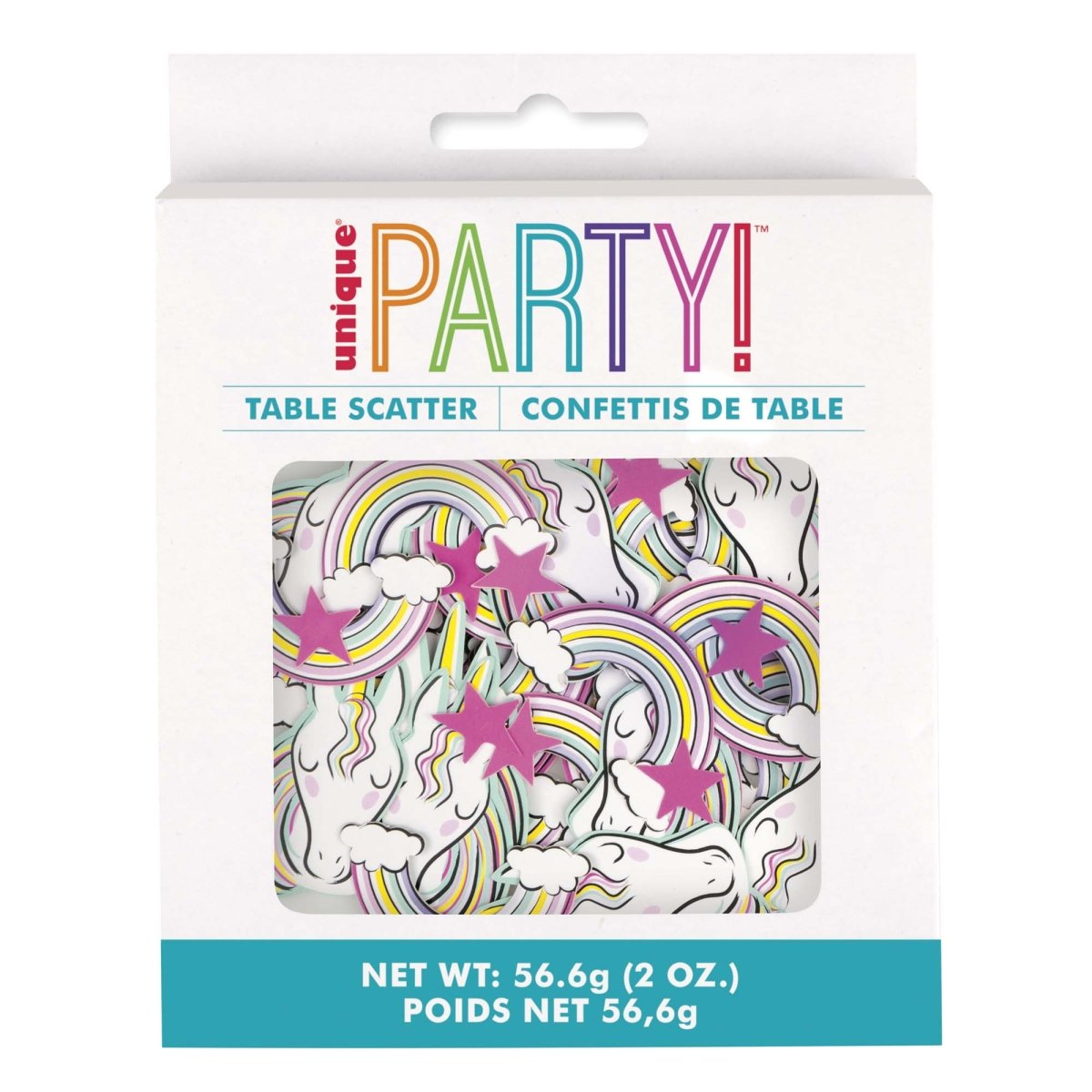 UNIQUE PARTY FAVORS Kids Birthday Unicorn Galaxy Table Scatter, 2 Oz, 1 Count