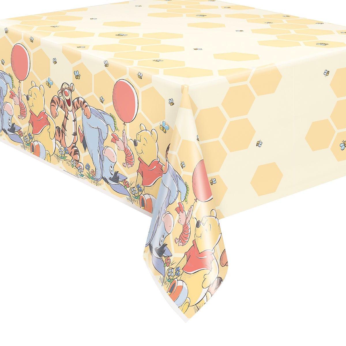 UNIQUE PARTY FAVORS Kids Birthday Winnie the Pooh Table Cover, Plastic