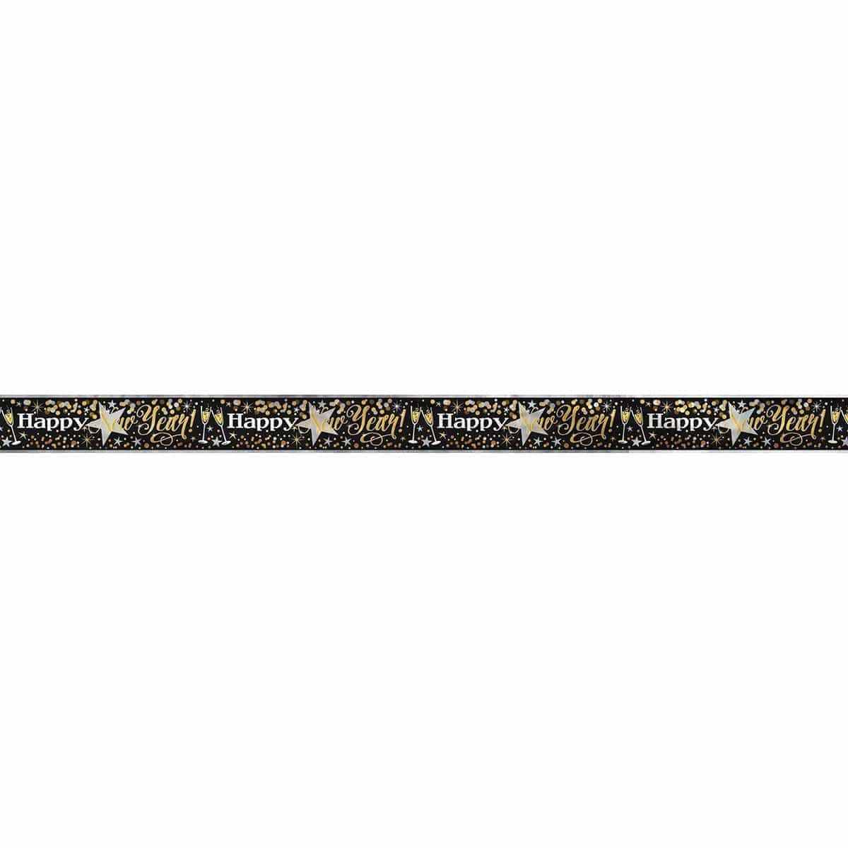 Buy New Year Glittering New Year - Foil Banner 12 Ft. sold at Party Expert