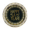 UNIQUE PARTY FAVORS New Year Roaring Happy New Year Plates, 9 Inches, 8 Count 011179781355