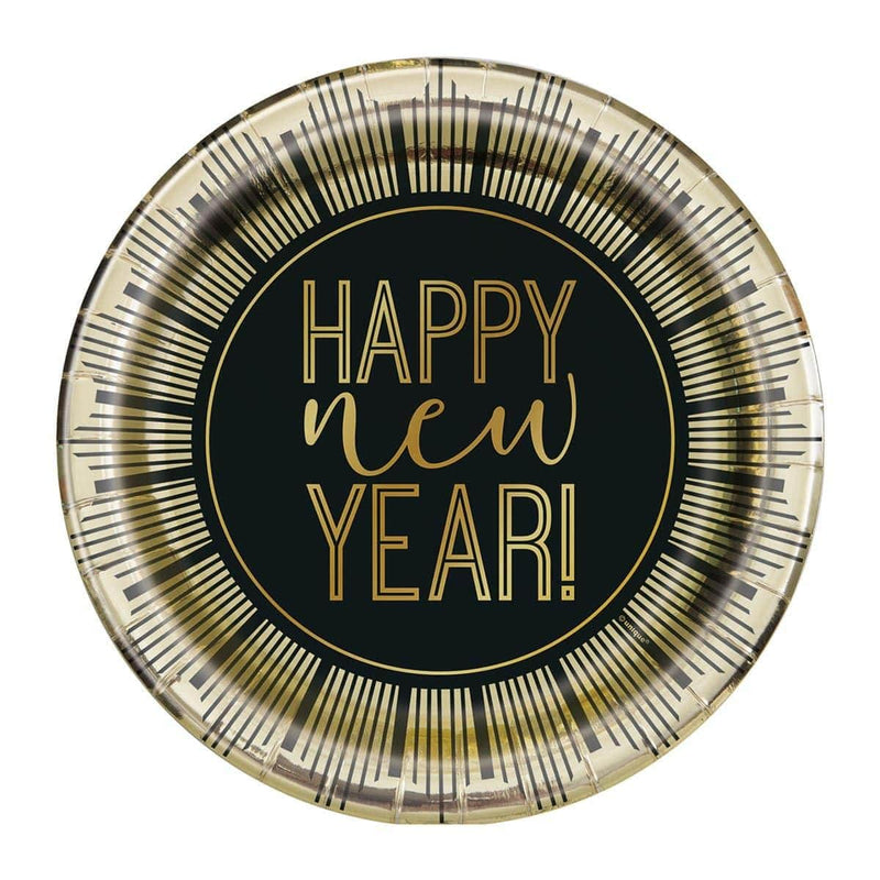 Buy New Year Roaring New Year Paper Plates 7 Inches, 8 per Package sold at Party Expert
