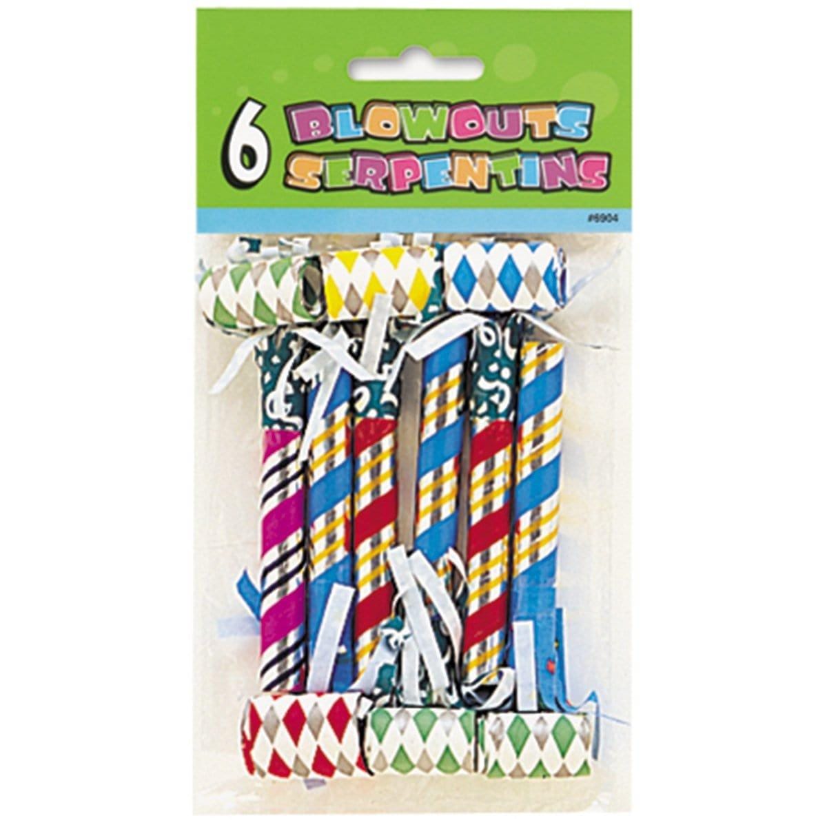 Buy Novelties Party Blowouts - Multicolor 6/pkg sold at Party Expert